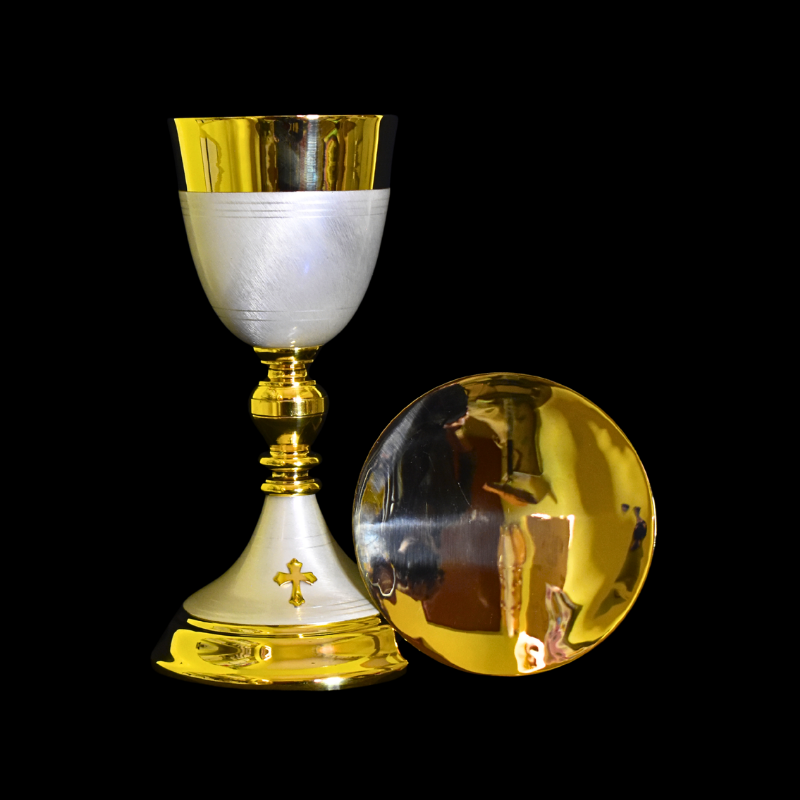 chalice and paten gold plated mt 0001